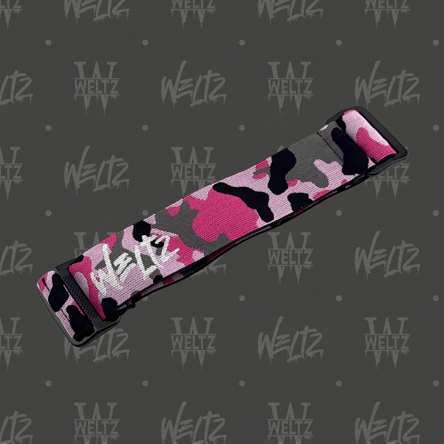 Woven Strap - Pink Camo