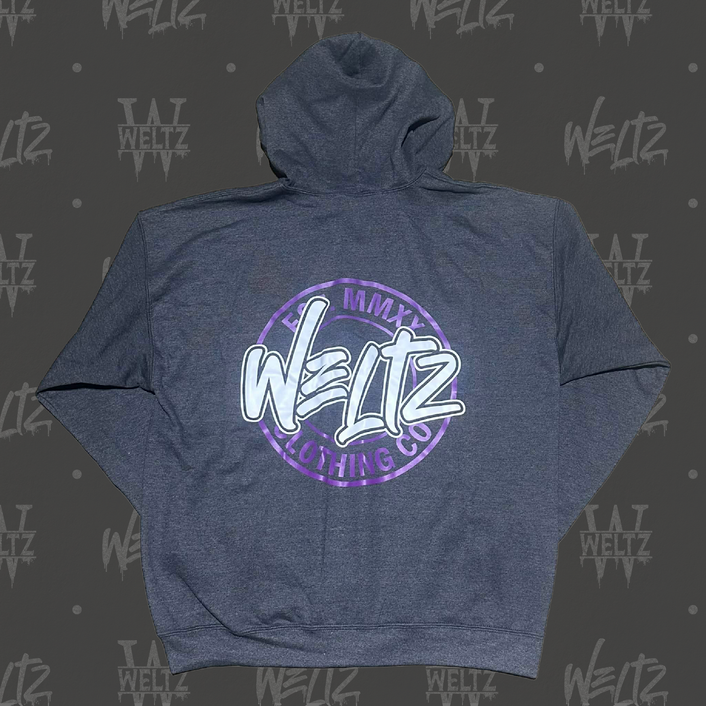 Zip-up Hoodie - Weltz Circle (Purple)