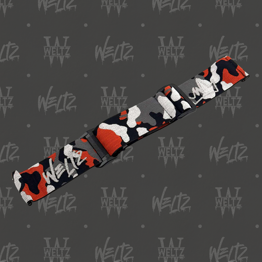 Woven Strap - Red Camo