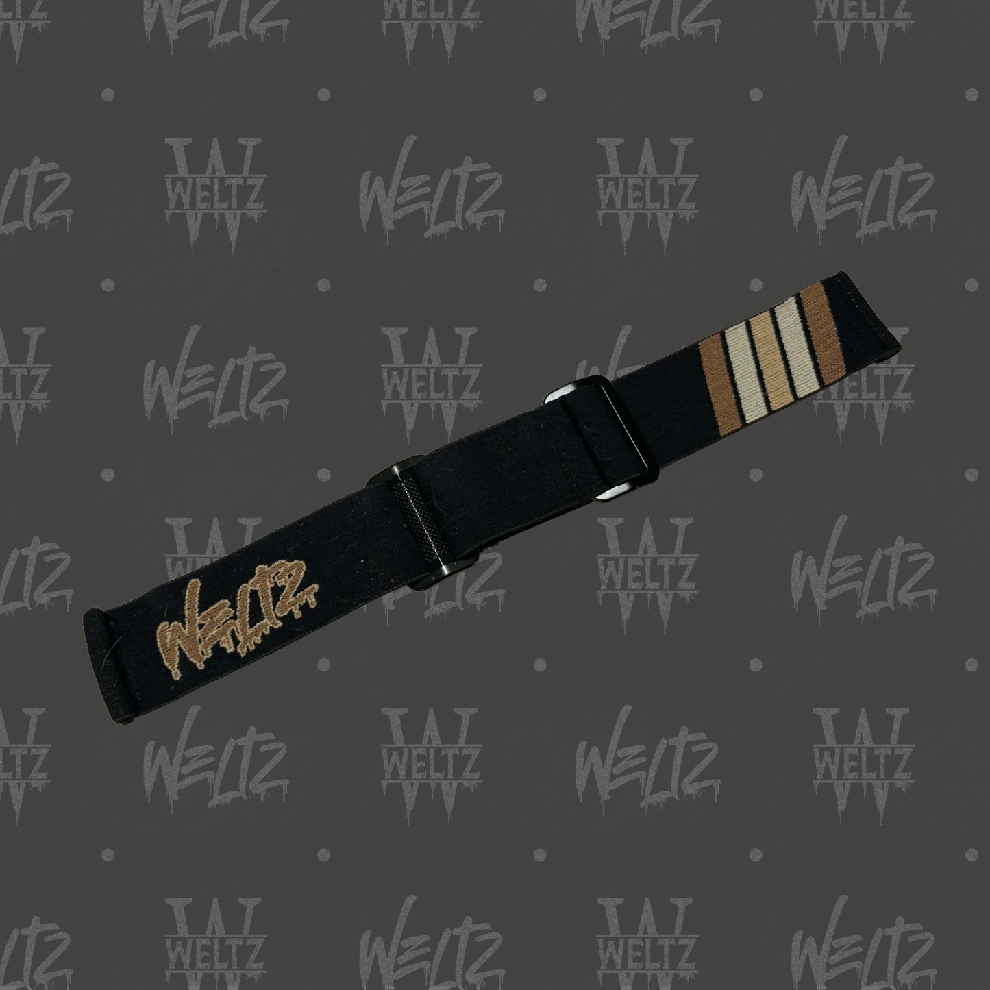 Tan Stripe Woven Strap