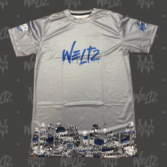 Grey/Navy Blue Sticker Bomb V2 Undershirt