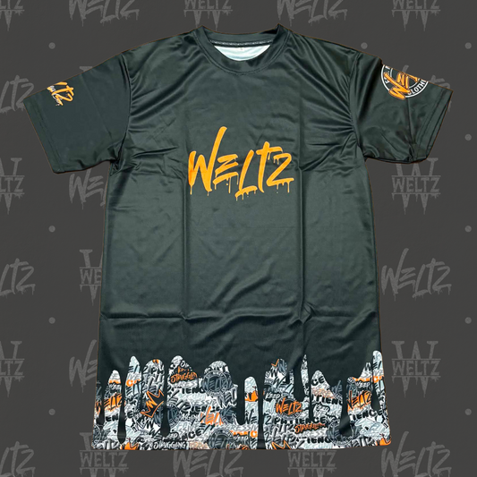 Black/Orange Sticker Bomb V2 Undershirt