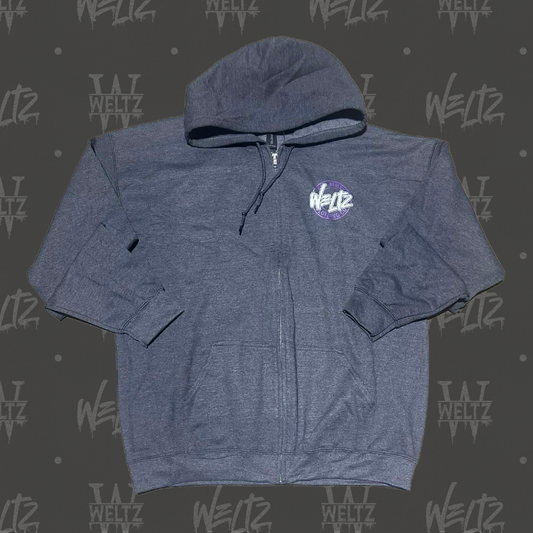 Zip-up Hoodie - Weltz Circle (Purple)
